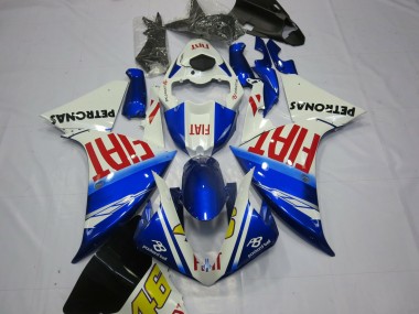 12-14 Fiat Avec Bleu Clair Yamaha R1 Carénage Moto