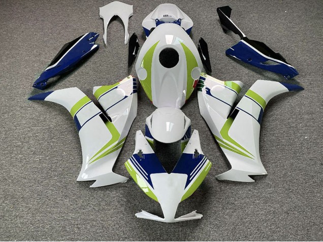 12-16 Bleu Brillant & Jaune Haute Visibilité Honda CBR1000RR Carénage Moto 12-16 Bleu Brillant & Jaune Haute Visibilité Honda CBR1000RR Carénage Moto