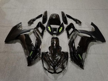 12-16 Noir & Vert Kawasaki Ninja 650R Carénage Moto