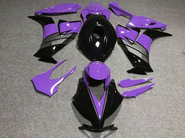12-16 Violet Brillant Noir & Gris Honda CBR1000RR Carénage Moto