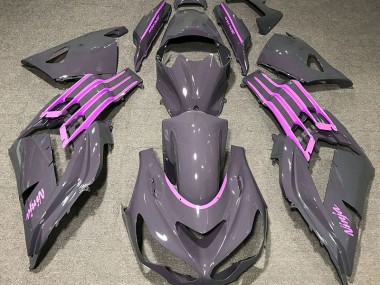 12-21 Nardo Gris & Rose Kawasaki ZX14R Carénage Moto