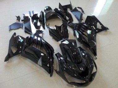 12-21 Noir Brillant Kawasaki ZX14R Carénage Moto