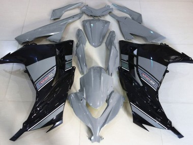 13-18 Nardo Gris & Noir Kawasaki Ninja 300 Carénage Moto