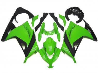 13-18 Vert & Noir Brillant Kawasaki Ninja 300 Carénage Moto