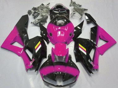 13-23 Fondu Rose Brillant & Noir Honda CBR600RR Carénage Moto