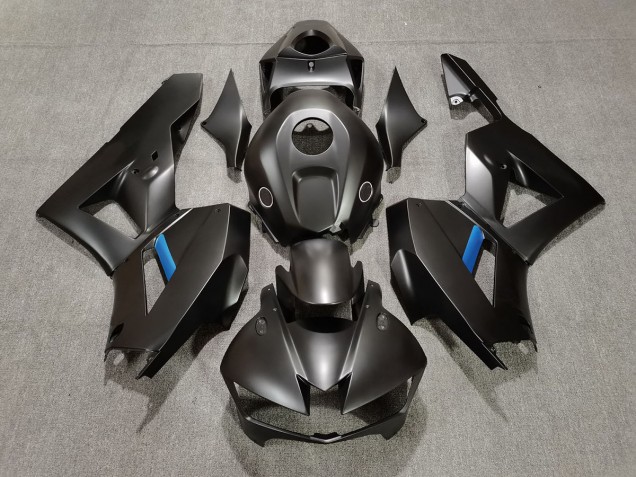 13-23 Noir Mat & Bleu Honda CBR600RR Carénage Moto 13-23 Noir Mat & Bleu Honda CBR600RR Carénage Moto