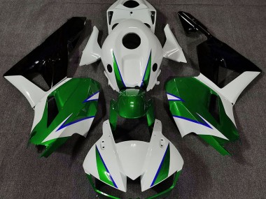13-23 Vert Brillant Blanc & Bleu Honda CBR600RR Carénage Moto