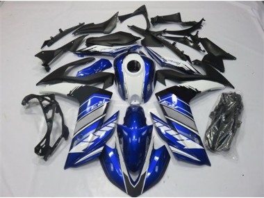 15-18 Bleu & Argent Yamaha R3 Carénage Moto
