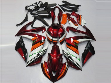 15-18 Orange & Marron Yamaha R3 Carénage Moto