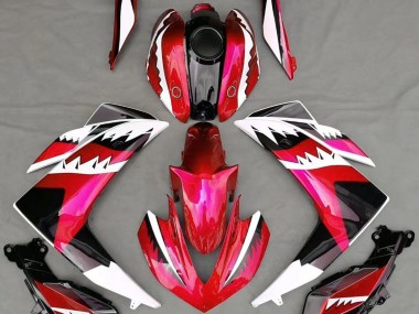 15-18 Requin Rouge Yamaha R3 Carénage Moto