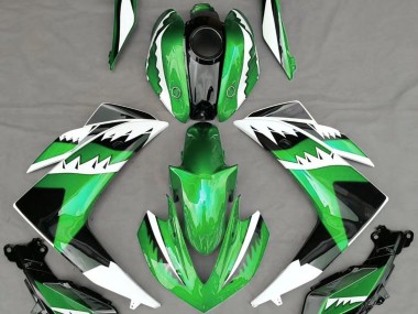 15-18 Requin Vert Yamaha R3 Carénage Moto