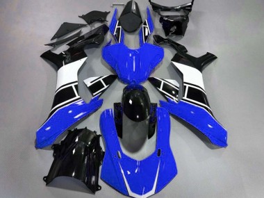 15-19 Bleu Brillant Blanc & Noir Yamaha R1 Carénage Moto