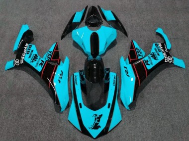 15-19 Bleu Clair Yamaha R1 Carénage Moto