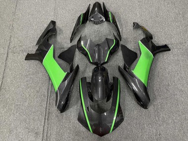 15-19 Fibre De Carbone & Vert Yamaha R1 Carénage Moto