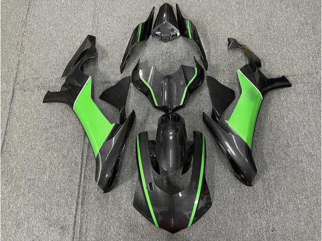 15-19 Fibre De Carbone & Vert Yamaha R1 Carénage Moto 15-19 Fibre De Carbone & Vert Yamaha R1 Carénage Moto