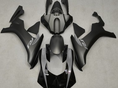15-19 Noir Mat & Gris Yamaha R1 Carénage Moto