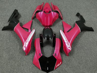 15-19 Rose Vif & Noir Yamaha R1 Carénage Moto