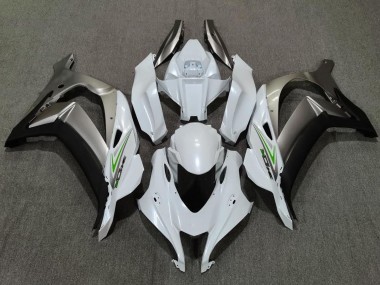 16-19 Blanc Nacré & Argent Kawasaki ZX10R Carénage Moto