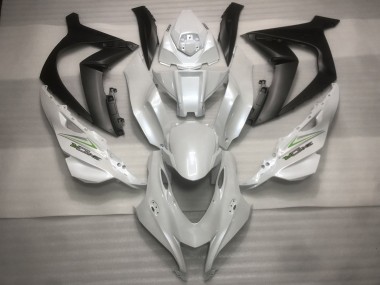 16-19 Blanc Nacré & Vert Kawasaki ZX10R Carénage Moto