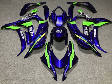 16-19 Bleu Profond Trickstar Kawasaki ZX10R Carénage Moto