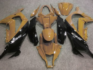 16-19 Tan Du Désert & Noir Kawasaki ZX10R Carénage Moto