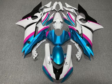17-21 Bleu Clair & Rose Yamaha R6 Carénage Moto