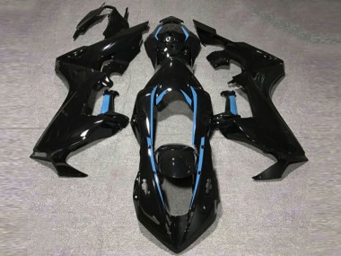 17-23 Doublure Noir Brillant & Bleu Clair Honda CBR1000RR Carénage Moto