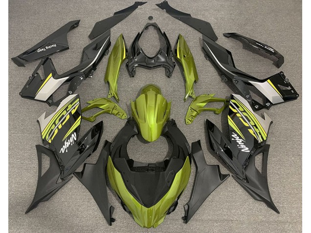 18-23 Jaune Liquide & Gris Kawasaki Ninja 400 Carénage Moto
