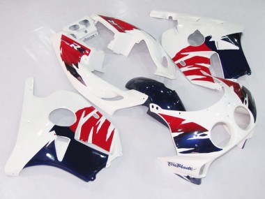 90-98 Blanc Rouge & Bleu Honda CBR250RR Carénage Moto