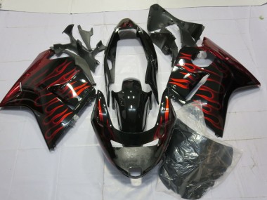 96-07 Rouge Brillant Flamme Honda CBR1100XX Carénage Moto