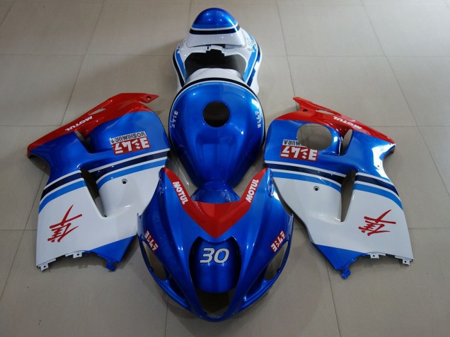 97-07 Bleu Océan & Logos Suzuki GSXR 1300 Carénage Moto