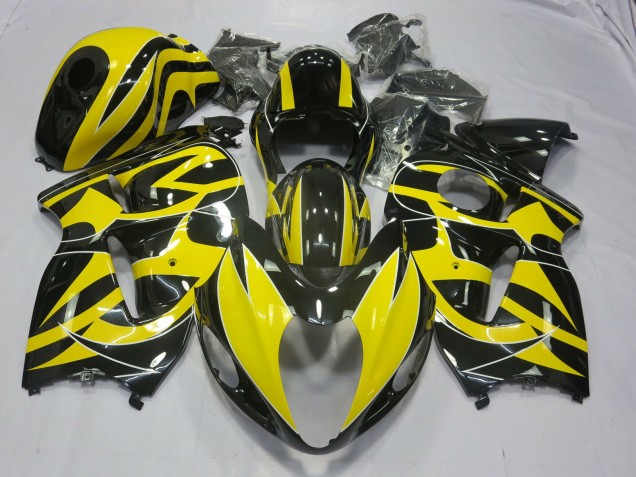 97-07 Jaune & Noir Suzuki GSXR 1300 Carénage Moto 97-07 Jaune & Noir Suzuki GSXR 1300 Carénage Moto