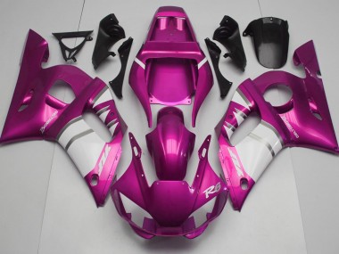 98-02 Rose & Blanc Yamaha R6 Carénage Moto
