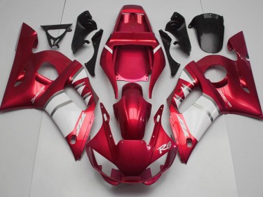 98-02 Rouge Blanc Yamaha R6 Carénage Moto
