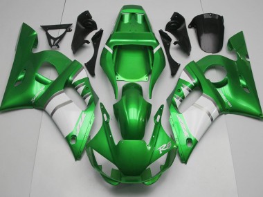 98-02 Vert Blanc Yamaha R6 Carénage Moto