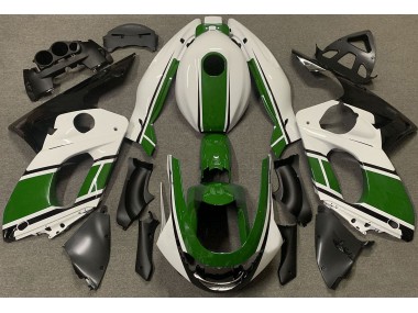 98-07 Blanc Brillant & Vert Foncé Yamaha YZF600 Carénage Moto