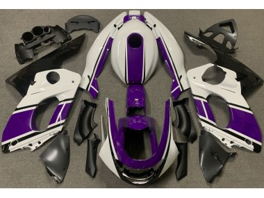 98-07 Blanc Brillant & Violet Foncé Yamaha YZF600 Carénage Moto