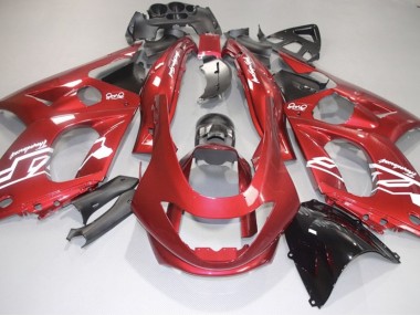 98-07 Décalcomanies Rouges & Blanches Brillantes Yamaha YZF600 Carénage Moto