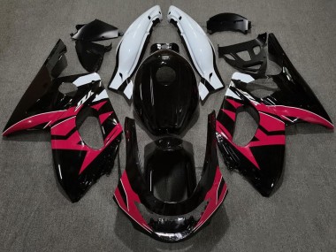 98-07 Noir Brillant Rouge & Blanc Yamaha YZF600 Carénage Moto