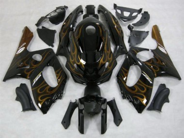 98-07 Or Flamme Brillant Yamaha YZF600 Carénage Moto