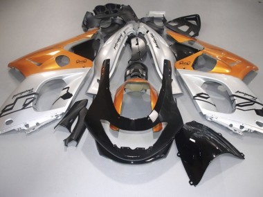 98-07 Orange Brillant Argent & Noir Yamaha YZF600 Carénage Moto
